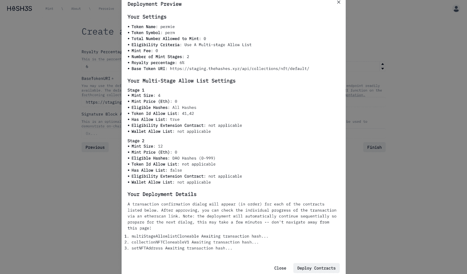 'create + deploy flow' screenshot six